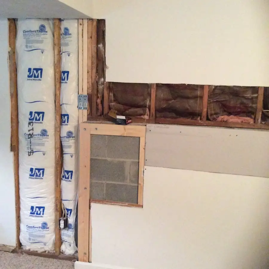 Wall insulation replacement during Structural Drying in Aspen